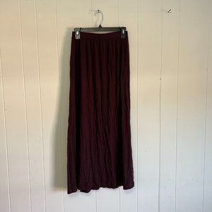 XS Burgundy/Purple H&M Long Skirt with Pockets